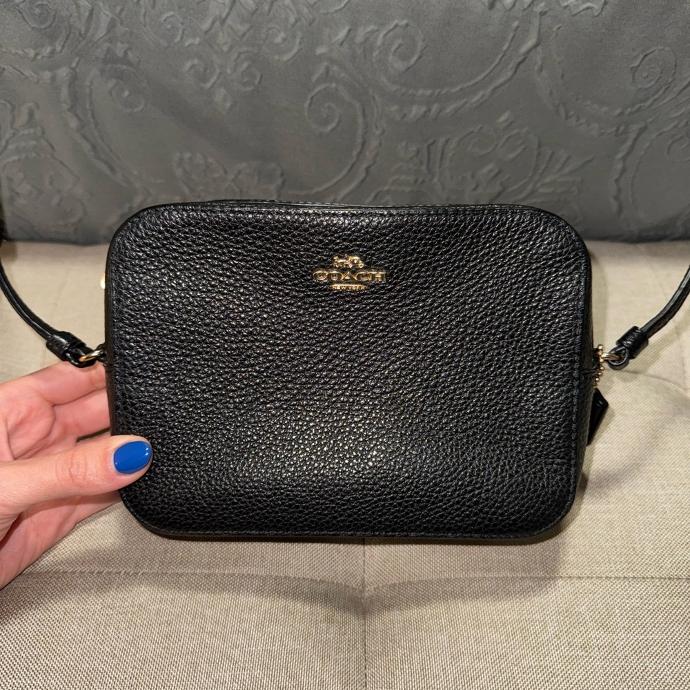 Coach Black Leather Crossbody Bag